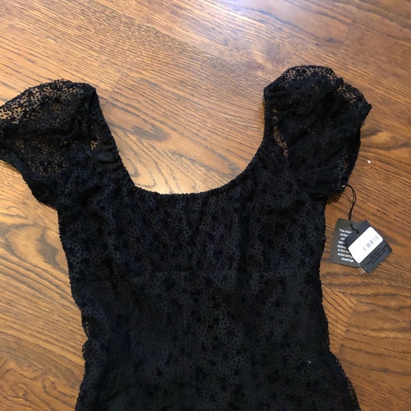 Runway anna sui flocked tulle dress - Picture 3 of 4